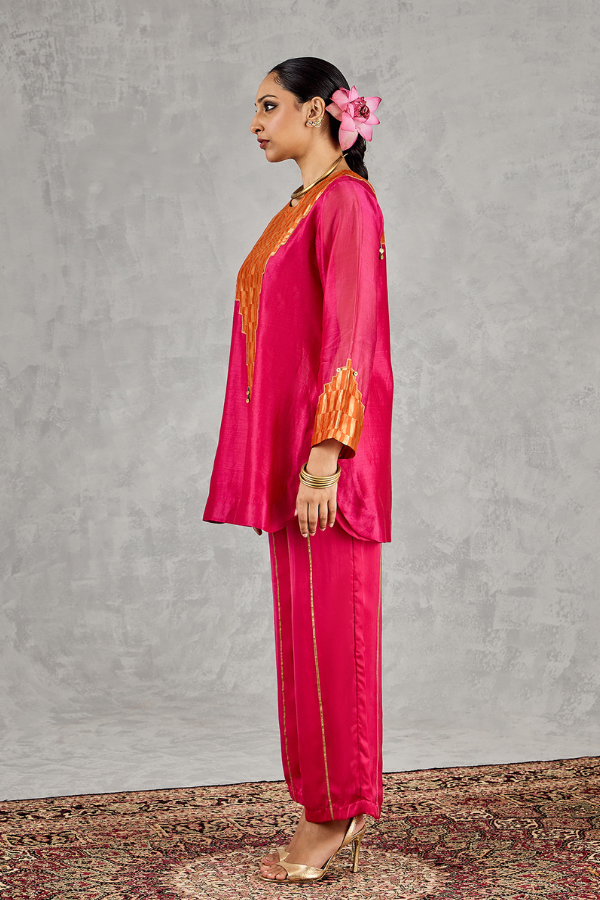HOT PINK WIDE-LEG PANT