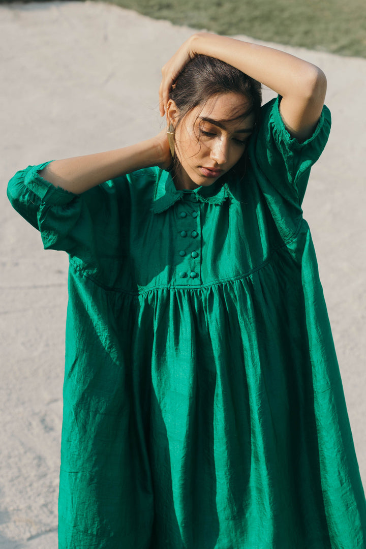 RAGA SILK COLLAR CAPE