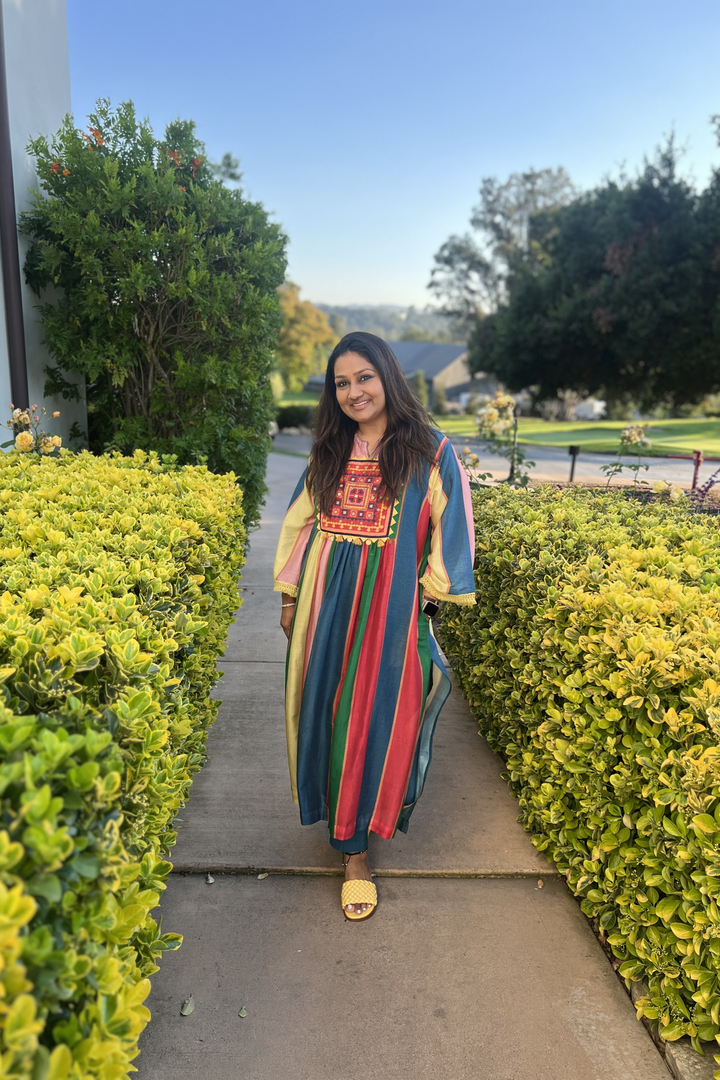 Multicolor Striped Kurta With Pants