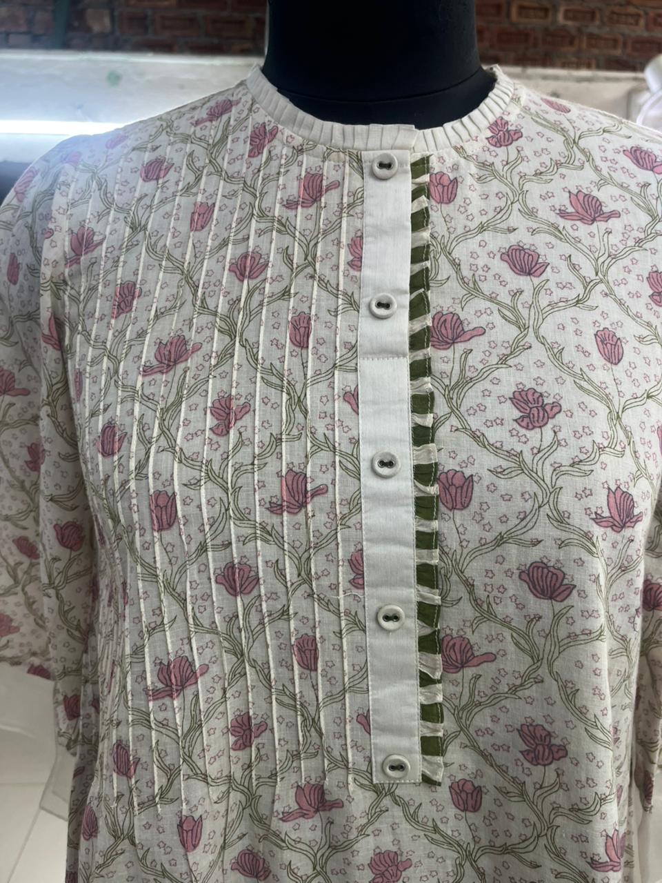 Safira: Ivory Floral Kurta