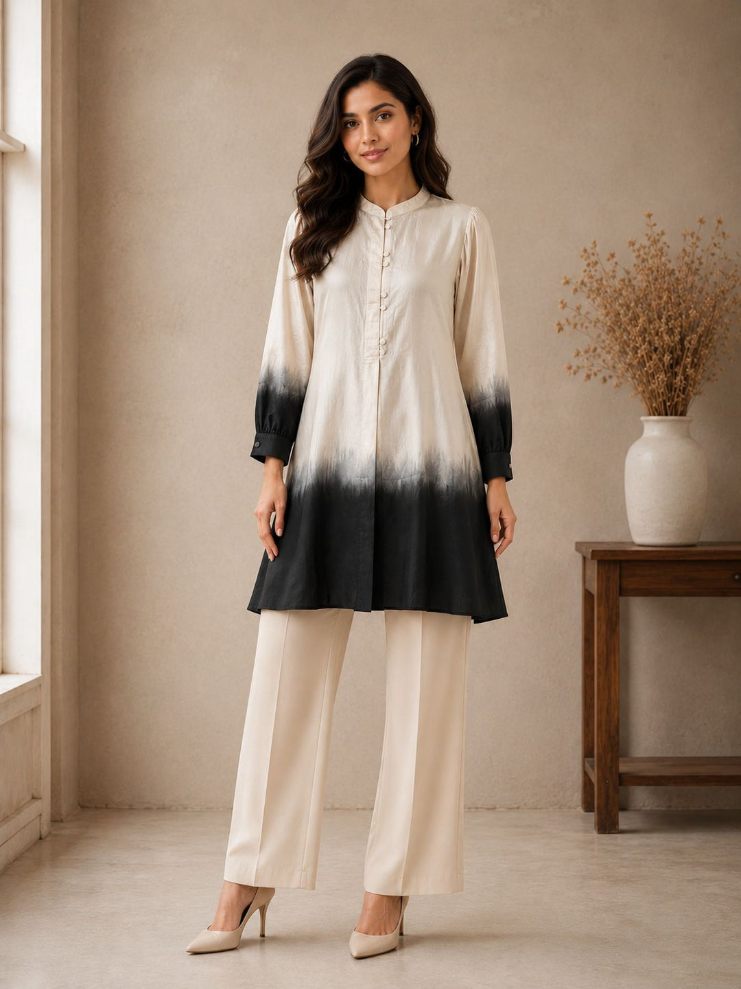 Midnight Silk Ombre Shirt
