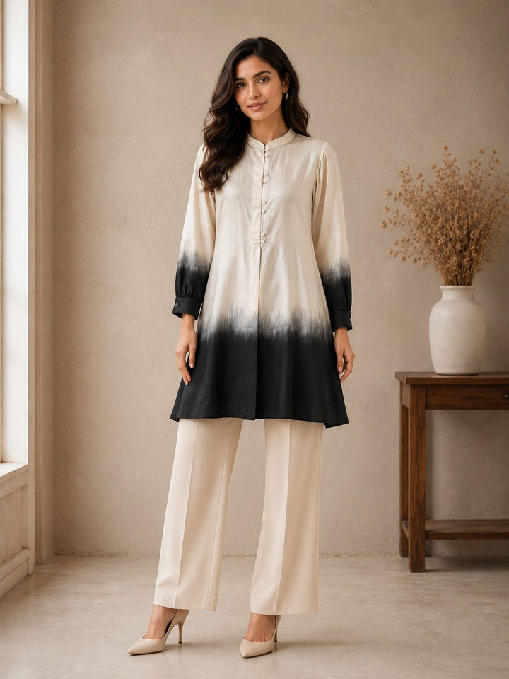 Midnight Silk Ombre Shirt