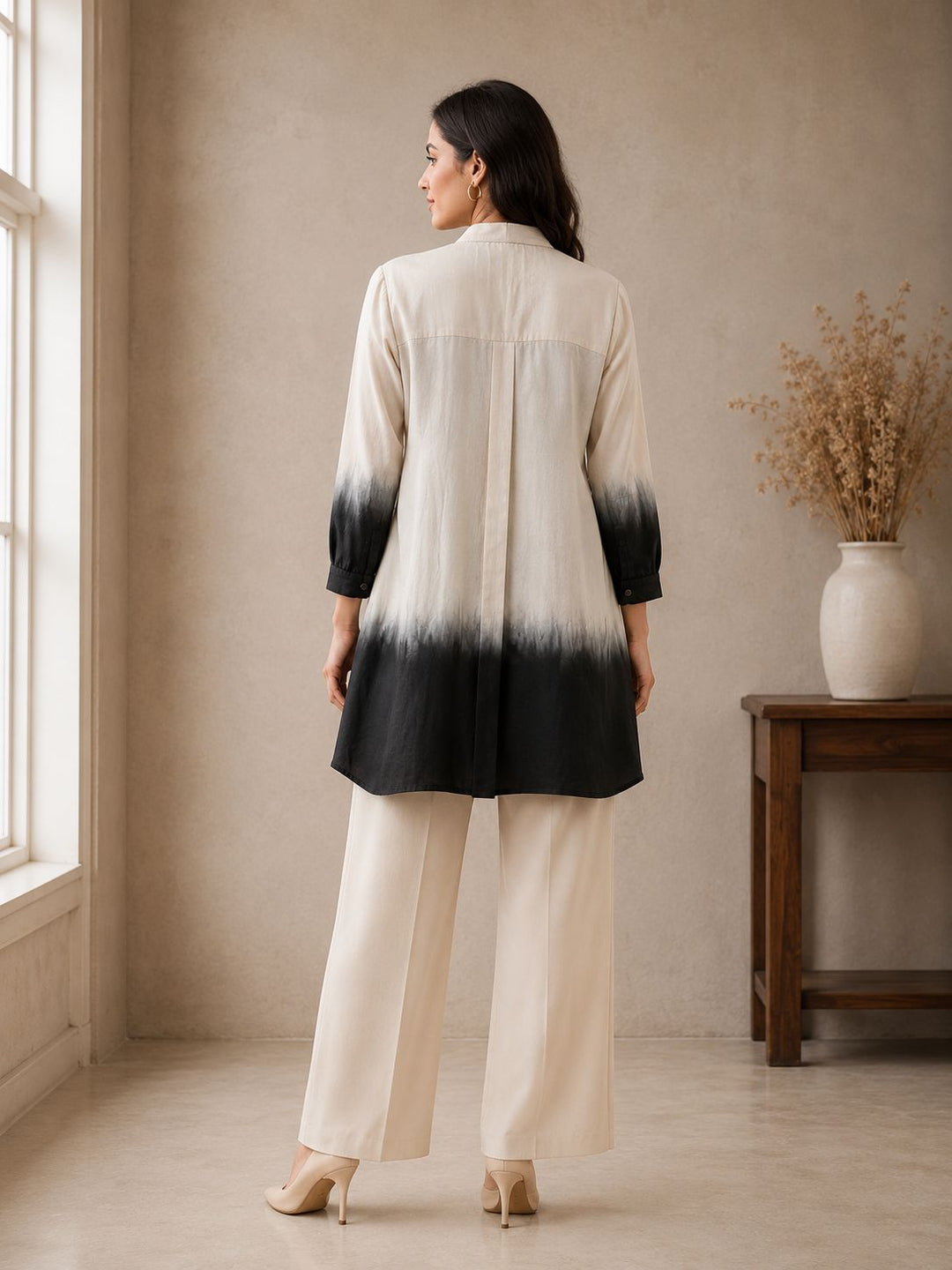 Midnight Silk Ombre Shirt