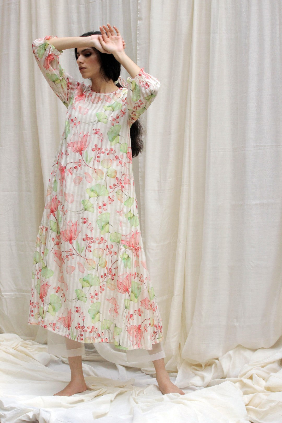 Cream a line online dress